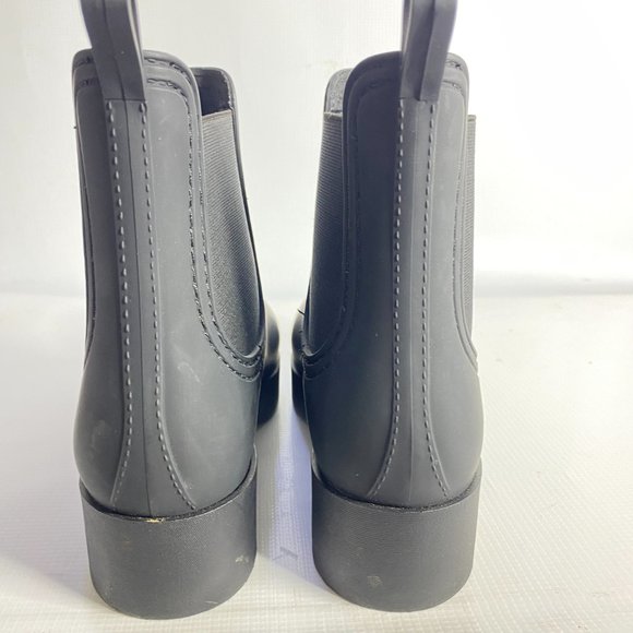 Jeffrey Campbell Women's Black Ankle Rainboots - Picture 4 of 10
